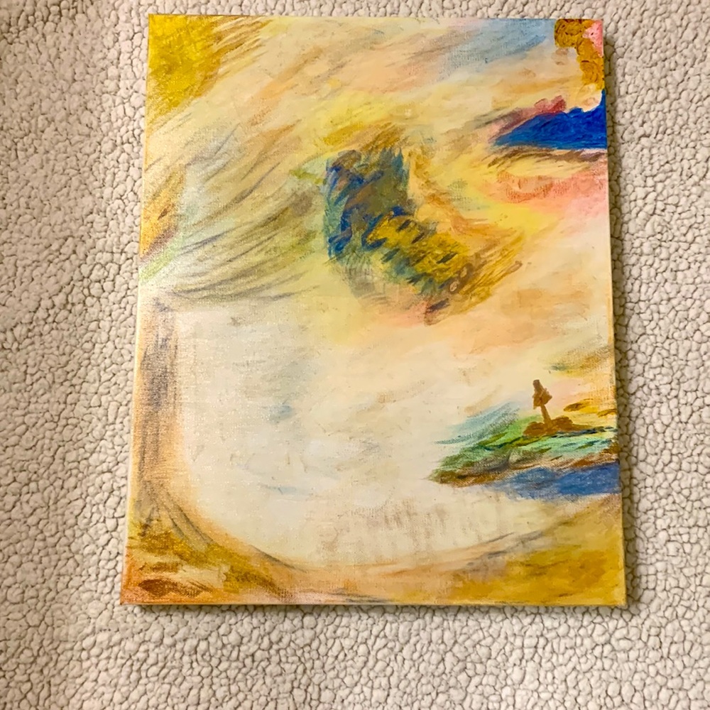 Beautiful Hand Painted Painting on Canvas! Lots of Detail! Conversation Piece!!